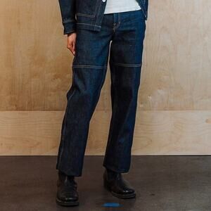 IJJI Studio Jeans Size 5 Unisex 36x32 Indigo Japanese Raw Denim Straight Leg USA